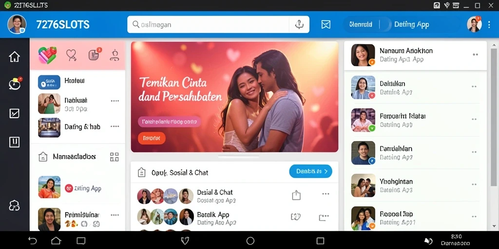 Tampilan antarmuka utama 7276SLOTS yang menarik dan interaktif.