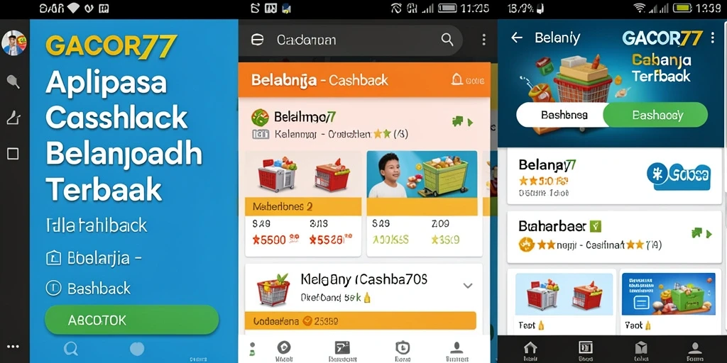 Tampilan antarmuka GACOR77 yang menarik dengan informasi cashback.