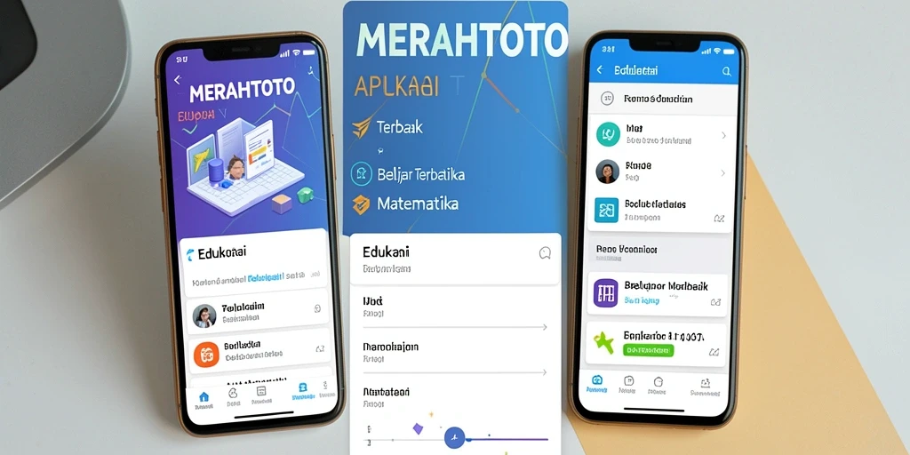 Tampilan antarmuka aplikas MERAHTOTO yang user-friendly untuk belajar matematika.